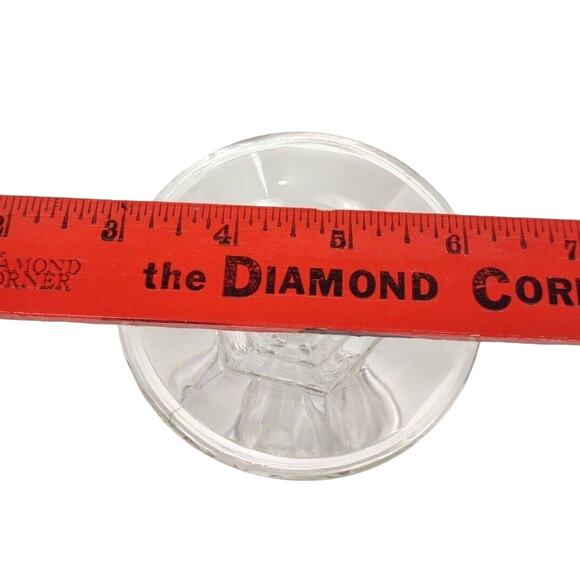 Vintage American Stemware LATROBE Clear Crystal Single Light Candleholder 4" - Picture 4 of 5